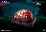 AVENGERS ENDGAME MC-038 IRON MAN HELMET BATTLE DAMAGE STATUE - statue -  Beast Kingdom