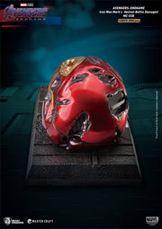 AVENGERS ENDGAME MC-038 IRON MAN HELMET BATTLE DAMAGE STATUE - statue -  Beast Kingdom