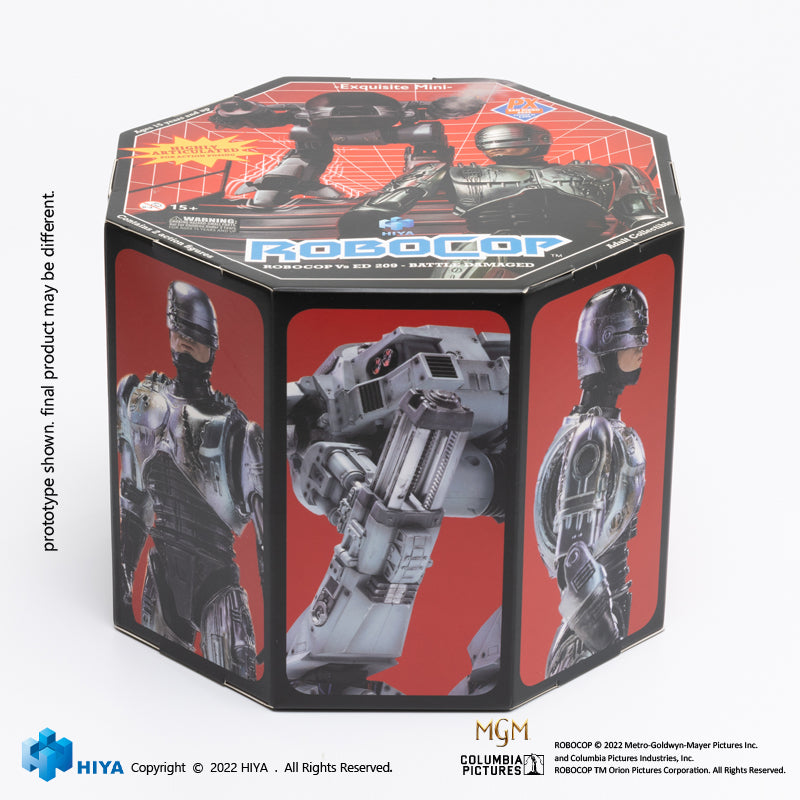 SDCC 2022 ROBOCOP ED-209 VS ROBOCOP BATTLE DAM PX 1/8 2 Pack - Action & Toy Figures -  HIYA TOYS