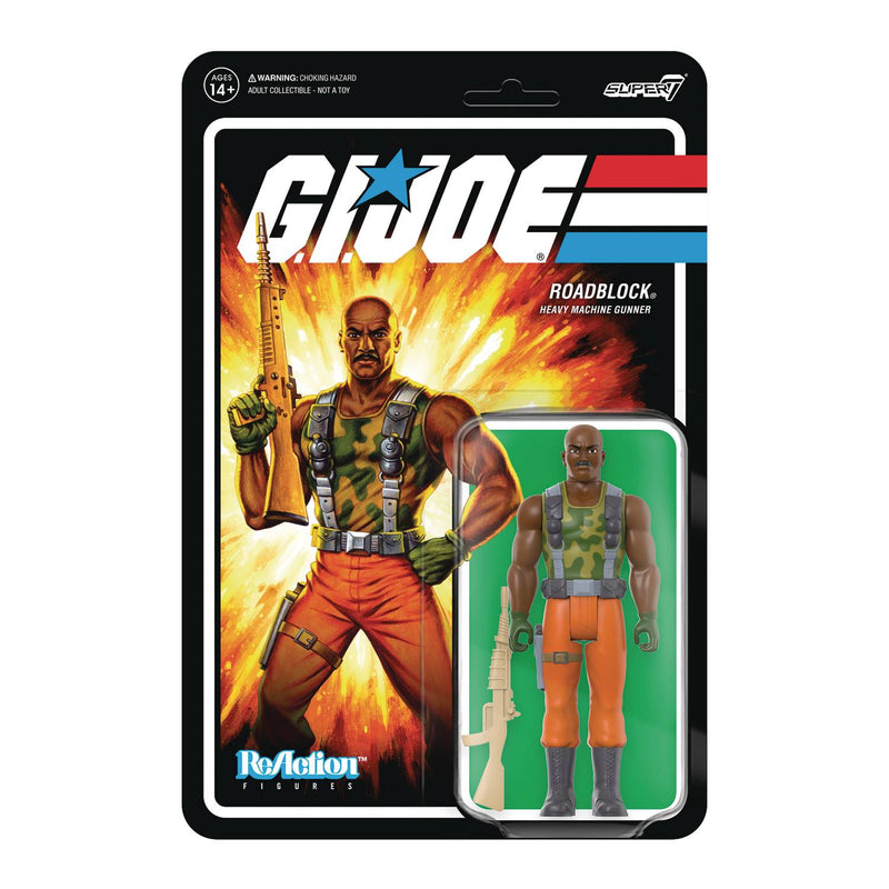 GI JOE W3 ROADBLOCK REACTION - Action & Toy Figures -  Super7