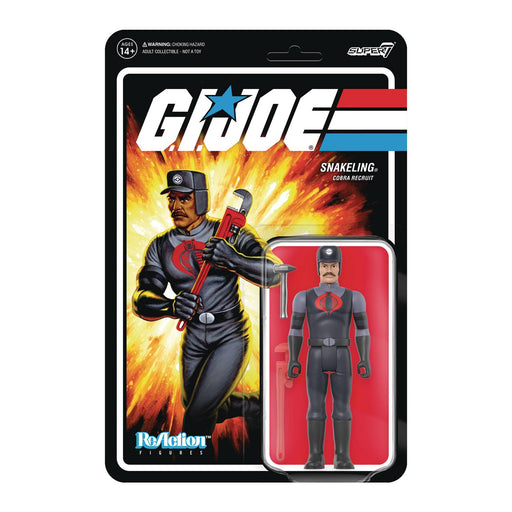 GI JOE W3 COBRA SNAKELING MUSTACHE WRENCH TAN REACTION - Action & Toy Figures -  Super7