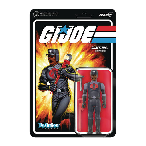 GI JOE W3 COBRA SNAKELING MUSTACHE WRENCH BROWN REACTION - Action & Toy Figures -  Super7