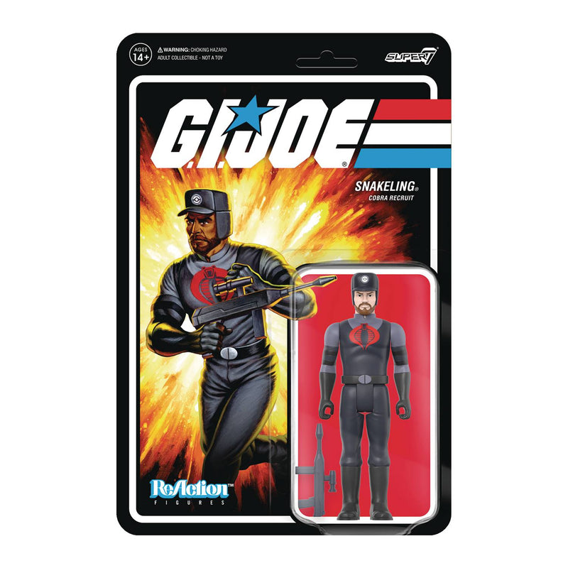 GI JOE W3 COBRA SNAKELING BEARD RIFLE TAN REACTION - Action & Toy Figures -  Super7
