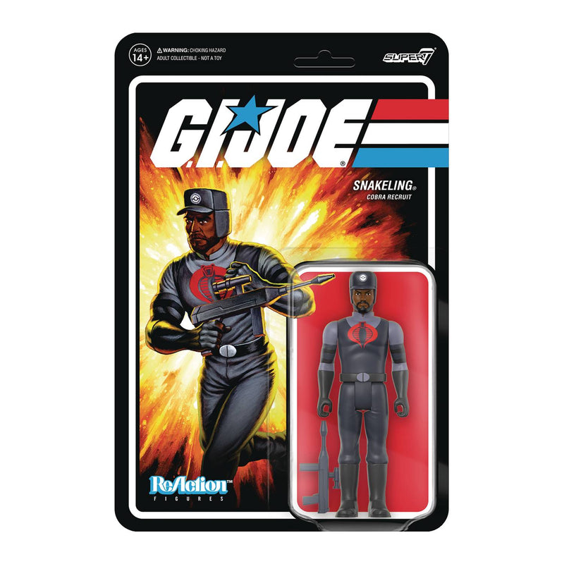 GI JOE W3 COBRA SNAKELING BEARD RIFLE BROWN REACTION - Action & Toy Figures -  Super7