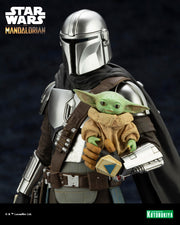 MANDALORIAN & GROGU WITH BESKAR STAFF ARTFX PVC STATUE (Preorder ETA: NOV2022) - statue -  Kotobukiya