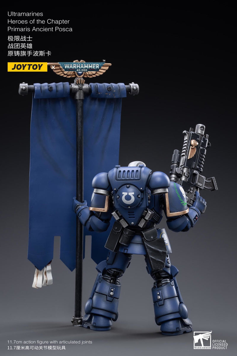 Warhammer 40K - Ultramarines - Primaris Ancient Posca - Action figure -  Joy Toy