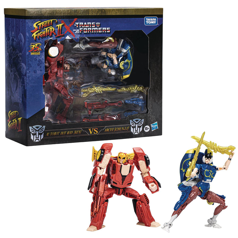 TRANSFORMERS X SF2 HOT ROD/KEN V ARCEE/CHUN-LI (preorder) - Collectables > Action Figures > toys -  Hasbro