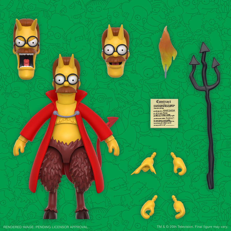 ULTIMATES SIMPSONS WAVE 4 DEVIL FLANDERS (preorder) - Collectables > Action Figures > toys -  Super7