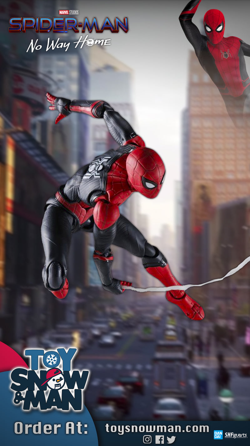 Spider-Man: No Way Home S.H.Figuarts Spider-Man (Upgraded Suit) - Action & Toy Figures -  Bandai