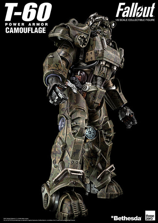 FALLOUT T-60 CAMOUFLAGE POWER ARMOR 1/6 SCALE - Action figure -  ThreeZero