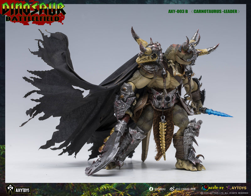 Dinosaur Battlefield Carnotaurus Leader - Green - 1/12 Scale Figure (preorder) - Collectables > Action Figures > toys -  AxyToys