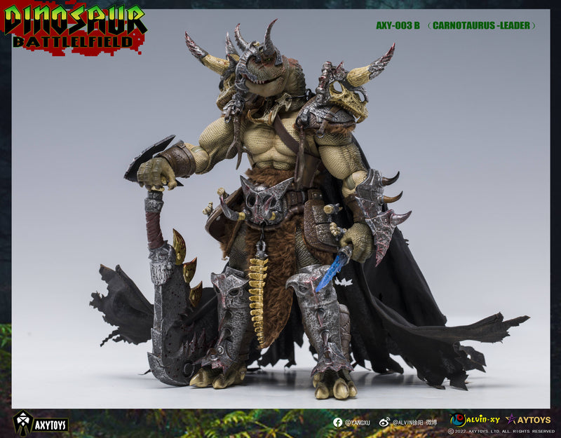 Dinosaur Battlefield Carnotaurus Leader - Green - 1/12 Scale Figure (preorder) - Collectables > Action Figures > toys -  AxyToys