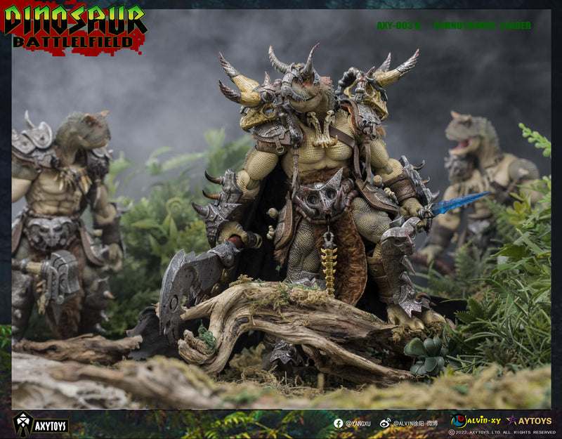 Dinosaur Battlefield Carnotaurus Leader - Green - 1/12 Scale Figure (preorder) - Collectables > Action Figures > toys -  AxyToys