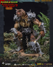Dinosaur Battlefield Carnotaurus Warrior Veteran - Orange - 1/12 Scale Figure (preorder) - Collectables > Action Figures > toys -  AxyToys