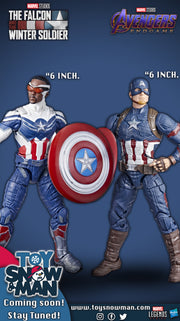 Marvel Legends Series Captain America 2-Pack Steve Rogers Sam Wilson MCU (preorder Dec/April) - Action & Toy Figures -  Hasbro