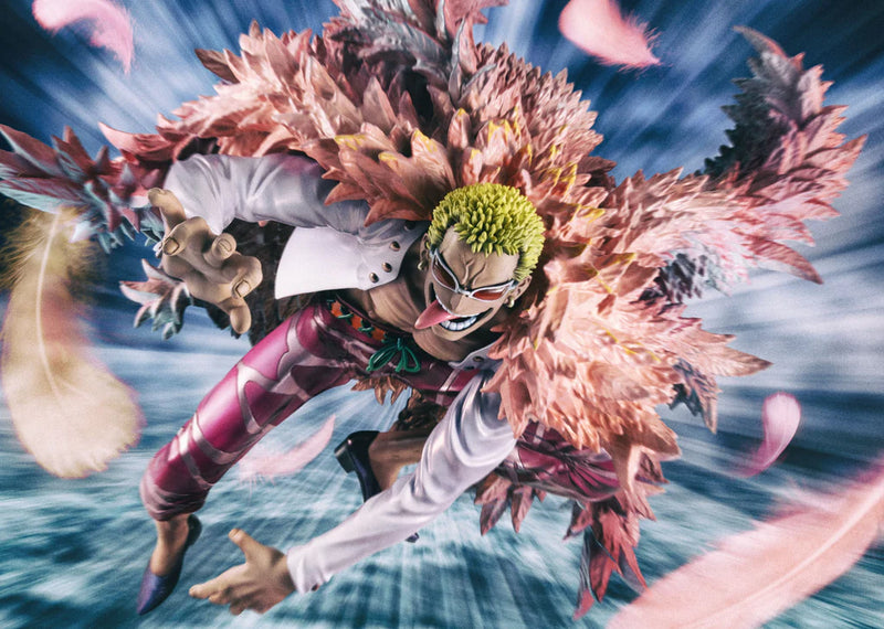 ONE PIECE - Portrait.Of.Pirates  "WA-MAXIMUM”: "Heavenly Yaksha" Donquixote Doflamingo - statue -  MEGAHOUSE CORPORATION