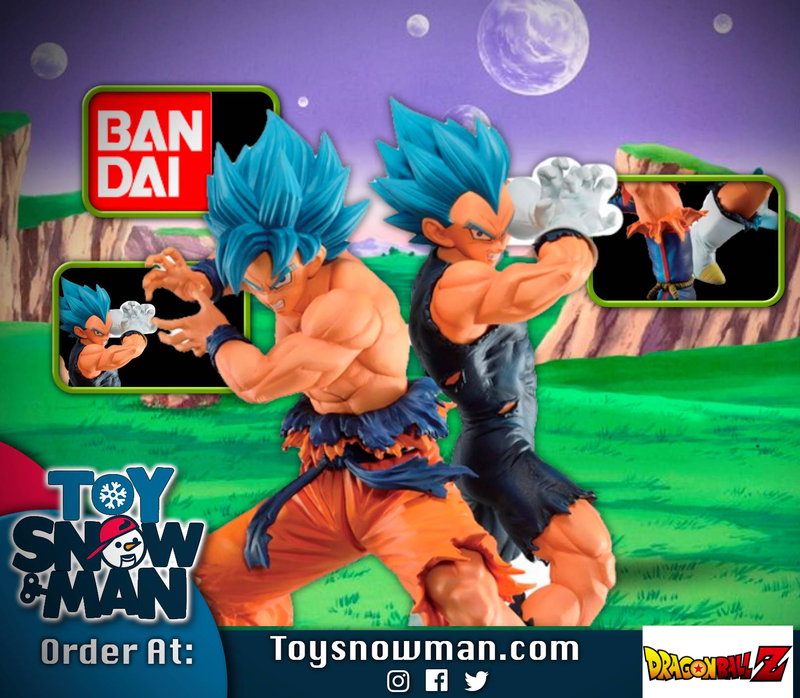 Dragon Ball Super Ichibansho Super Saiyan God Super Saiyan Goku & Vegeta (Vs. Omnibus Super) - Sculptures & Statues -  Bandai