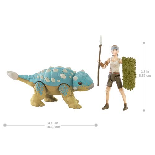 Jurassic World Camp Cretacous Dino Escape Ben and Ankylosaurus Bumpy Action Figure Set - Action & Toy Figures -  mattel