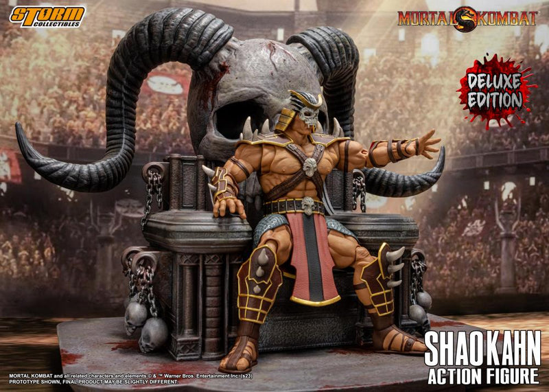 Mortal Kombat Shao Kahn - Deluxe - 1/12 Scale (preorder ETA Q3) - Collectables > Action Figures > toys -  Storm Collectibles