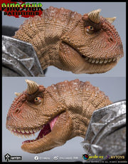 Dinosaur Battlefield Carnotaurus Warrior Recruit - Orange - 1/12 Scale Figure (preorder) - Collectables > Action Figures > toys -  AxyToys