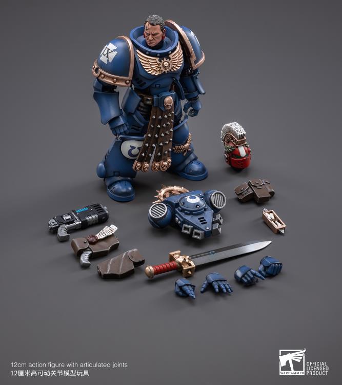 Warhammer 40K - Ultramarines  - Veteran Sergeant Icastus - Collectables > Action Figures > toys -  Joy Toy