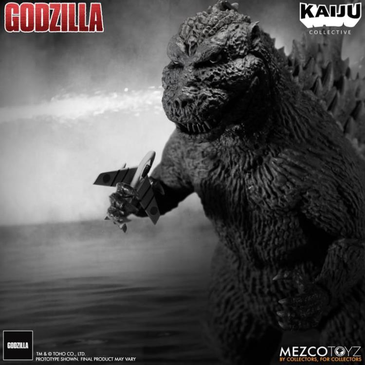Godzilla (1954) Kaiju Collective Godzilla - Black & White (preorder) -  -  MEZCO TOYS