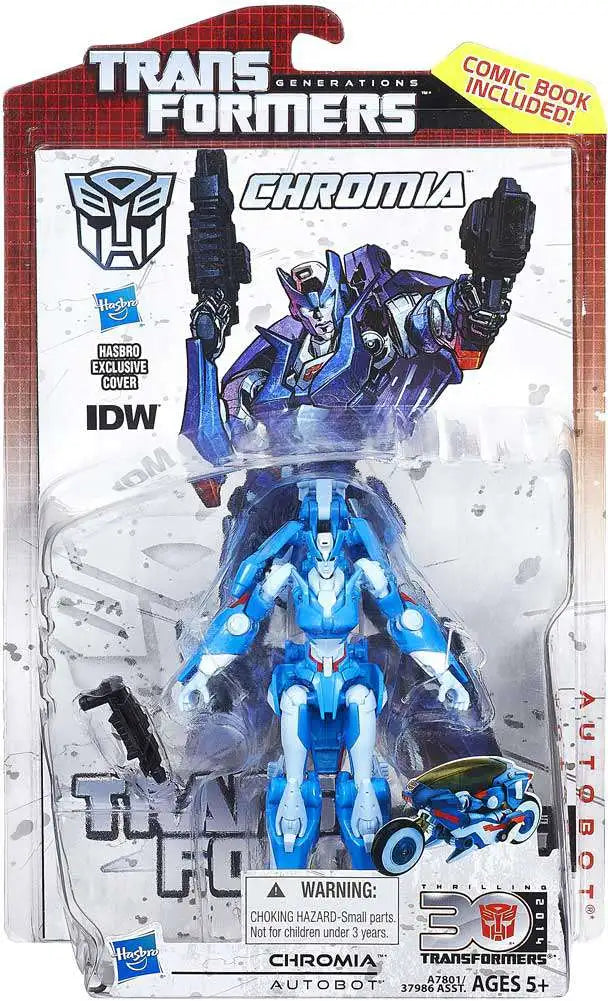 CHROMIA Transformers Generations 30th Figure IDW Comic Pack 2014 (sub-bar Box) -  -  Hasbro