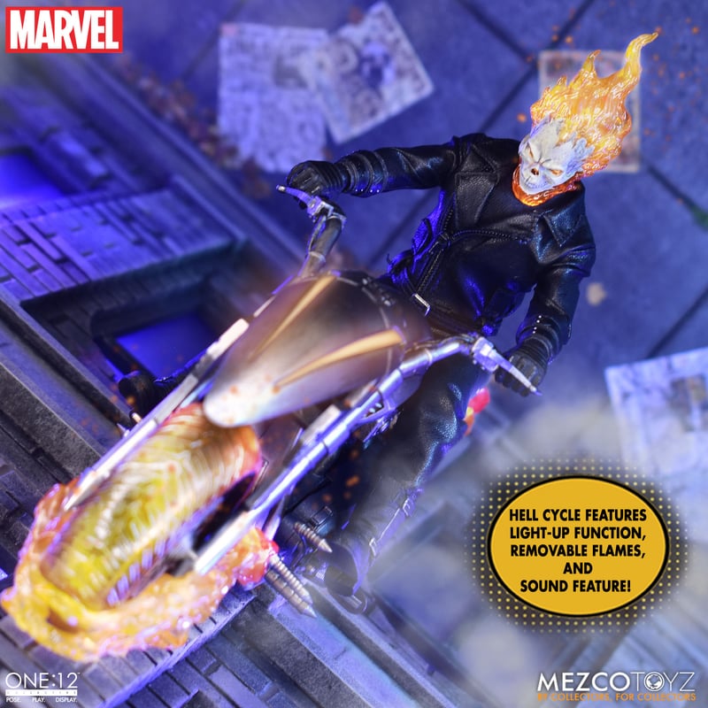 Mezco Ghost Rider & Hell Cycle Set (preorder) -  -  MEZCO TOYS